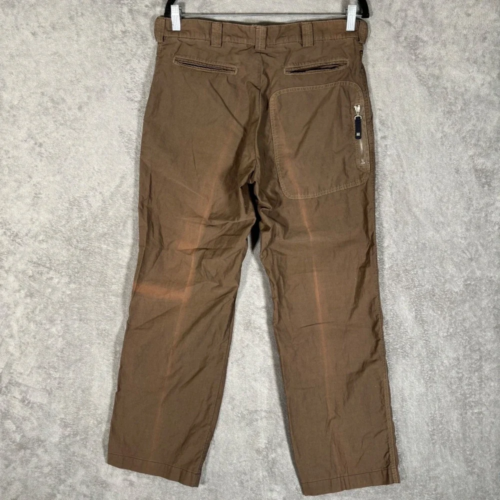 Armani Vintage Jeans Mens Brown Cotton Straight Leg Chino Pants Italy US 36x32